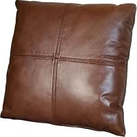 Amazon.co.jp: 上質な高級本革クッション 総革クッション 45cm正方形