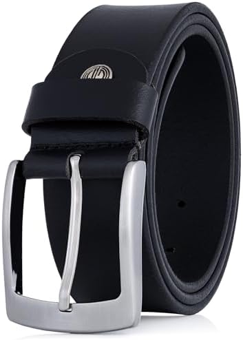 LINDENMANN Ledergürtel Herren, schwarz 40 mm Büffelleder, modern und hochwertig verarbeitet, zu Jeans und Chinos