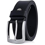 LINDENMANN Herren Vollledergürtel aus Büffelleder, 40 mm breit, kürzbar, Schwarz, Größe/Size: Bundweite 95 cm Gesamtlänge 110 cm W 37.4 L