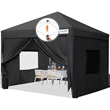 Quictent Privacy 10x10 Pop up Canopy Tent with Sidewalls and Roll-up Ventilated Windows, One Person Easy Setup, Outdoor Commercial Gazebo Shelter Enclosed Waterproof, Bonus 4 Sandbags
