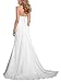 Nina White Strapless Beach Wedding Prom Bridal Chiffon Ruffle Dress 023-16