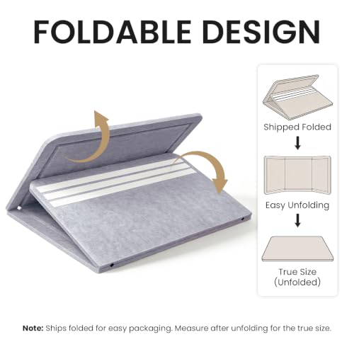 Large Bulletin Board, 48 X 35 Inches Felt Cork Board with 40 Pushpins, Foldable Felt Notice Pin Board Photo Display Board with Self-Adhesive Tape for Office Home School (Light Gray, 48x35 inch) - Image 5
