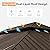 Domi 12’ x 18’ Outdoor Hardtop Gazebo, Upgraded Metal Gazebo with Galvanized Steel Double Roof, Heavy Duty Canopy Permanent Pavilion for Patio Lawn and Garden, Curtains and Netting Included, Brown