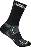STRIDE crew ist eine hohe (unter-die-Wade-hoch) nicht gepolsterte mitteldicke Socke mit hoher Atmungsaktivität.