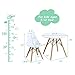 Costzon Kids Table and Chair Set, 5 PCS Mid-Century Modern Style Kids Desk Set w/Wood Legs, Iron Frame for Dining Drawing Playing & Strong Bearing Capacity, Toddler Table and Chairs (White)