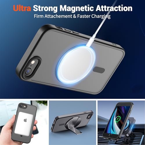 image for SUPFINE Magnetic for iPhone SE Case 2022 (3rd)/2020 (2nd), iPhone 8 Ca