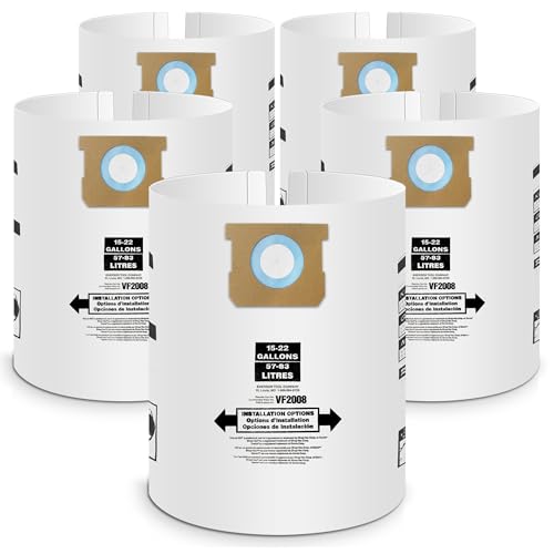 15-22 Gallon Vacuum Bag Replacement for 90663 Shop Vac Bags