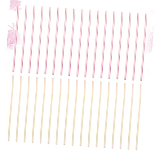 Abaodam 600 pitillos flexibles de plástico descartables miniatura 4