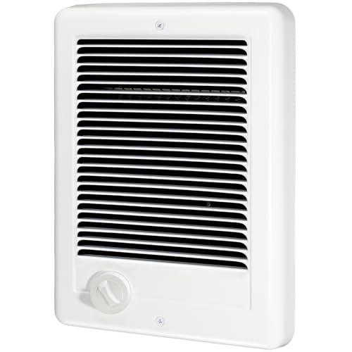 CSC151TW Electric Wall Heater（120 Volt, 1500 Watt, White) Wall Heater Complete Unit With Thermostat