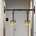 KQFCAZRE Home Exercise Workouts with Gym Pull Up Rings Gymnastic Bar