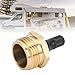 QANYEGN RV Blow Out Plug, RV Winterize Blow Out Adapter, Brass Winterize Blow Out Adapter Fitting for Motorhome Travel Trailer Water Hose