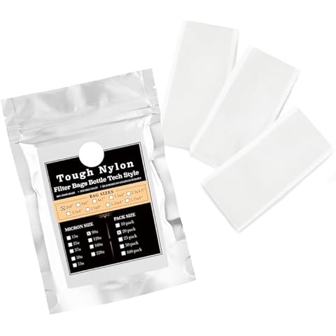 Gutenberg's Tough 2x4 inch Bottle Tech Style Tea Filter Bags | BTS Tea Filter Bags (20-Pack, 120u (Micron)) Cover