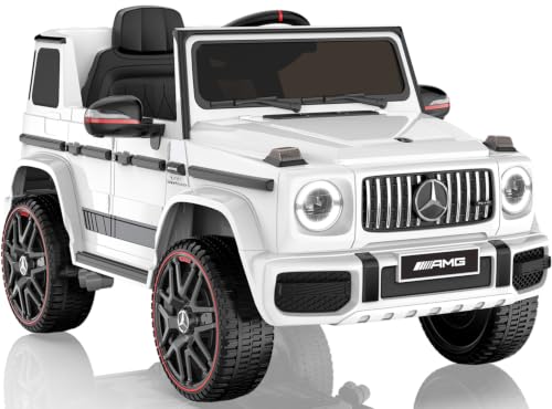 Image of ANPABO 12V 7AH Licensed Mercedes-Benz G63 Electric Car for Kids,Ivory White