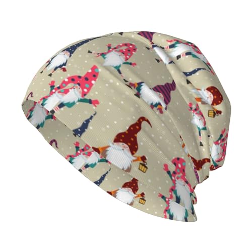 Gorro Vikings nórdico Runes Touca de inverno softknit meia despojada para adultos ao ar livre, Gnomo