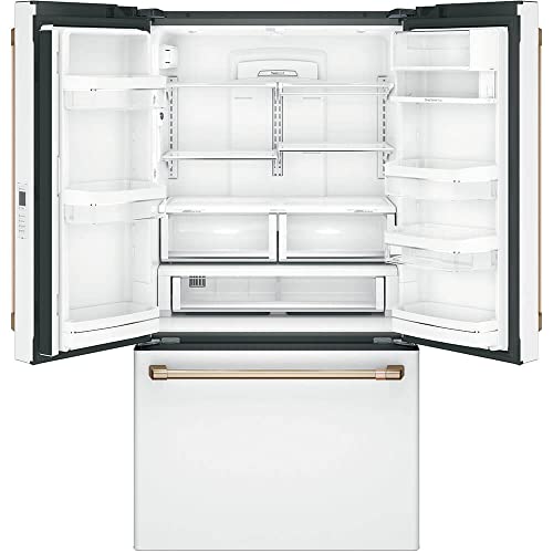 Cafe CWE23SP4MW2 23.1 cu. ft. Smart French Door Refrigerator in Matte White, Counter Depth and Fingerprint Resistant on Fridge.com