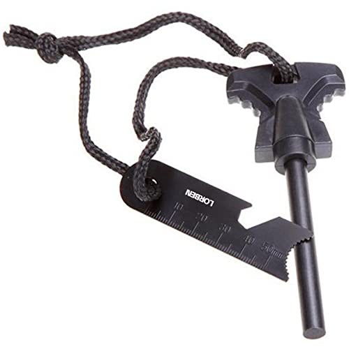 Pederneira Sobrevivência Lorben Magnésio Camping Acendedor de Fogo Abridor Garrafa