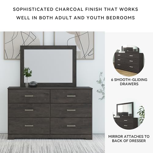 image for Signature Design by Ashley Belachime Vintage Smooth-Gliding 6-Drawer D
