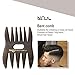 Baasha Quiff Styling Comb Set - Professional Anti-Static Shaping and Wet Pick Combs for Men's Hair Styling