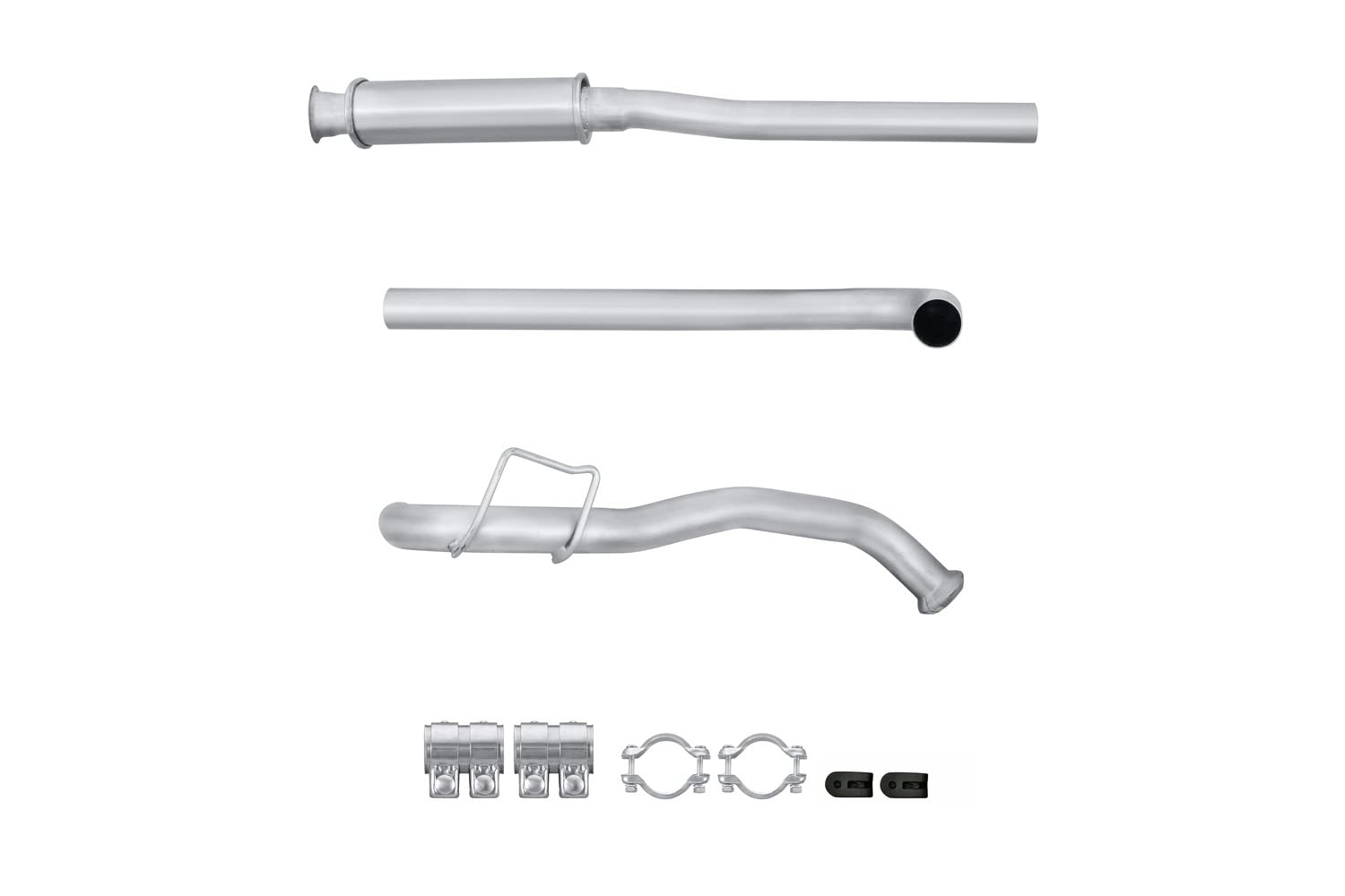 HELLA 8LB 366 021-951 Vorschalldämpfer - Easy2Fit Kit - vorne - dreiteilig - Set mit Anbauteilen