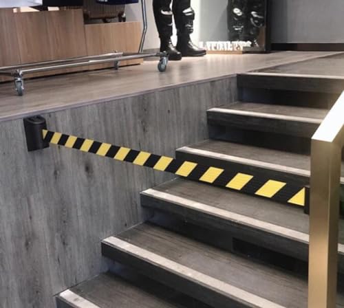 Barrière de sécurité murale avec sangle rétractable de 9,8 mètres robuste - 6