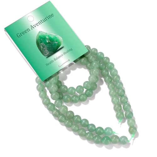Risyfjew 100PCS 8mm Natural Green...