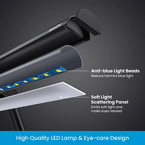 Easine Music Stand Light Clip On Sheet Music Stand, Eye-Care Music Sheet Lamp With Metronome, Usb Type-C Rechargeable With 4000Mah Battery, Apply To Music Stands And Grand Piano, Music Sheet. #TOP3