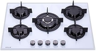Millar GH7051PW Gas on Glass Hob 70cm 5 Burner White