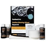 Furniture Clinic Kit de reparación para volantes (negro) – Elimina la grasa acumulada, repara los daños y restaura el color de cualquier volante usado