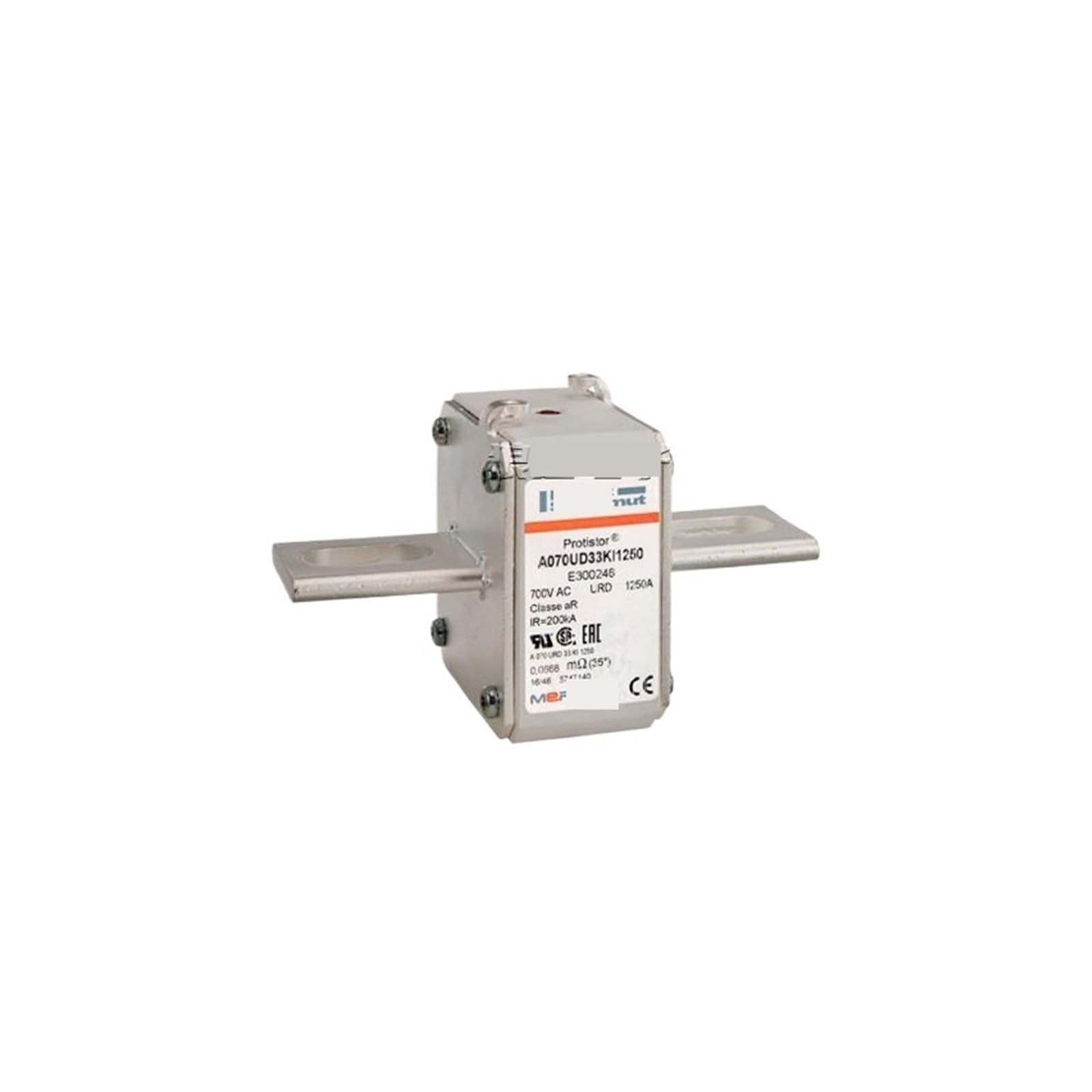 Fusible A070UD33KI1250-E300246 de puissance pour armoire électrique et semi-conducteur