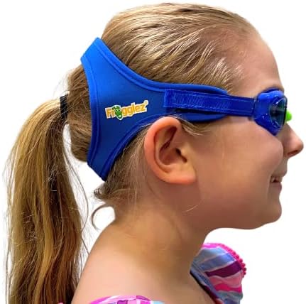 Frogglez Kids Swim Goggles with Pain-Free Strap | Ideal for Ages 3 – 10 in Swimming Lessons | Leakproof, No Hair Pulling, UV Protection | Swimming Goggles for Kids Recommended by Olympic Swimmers