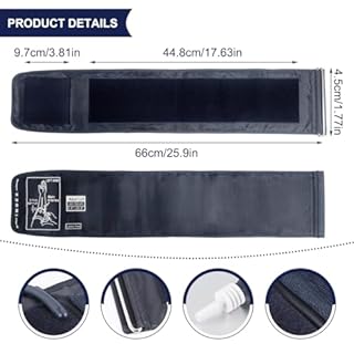 GXGM Bracciale Universale Extra Lungo per Misuratore di Pressione da Braccio 22-52 cm, Polsino Regolabile in Tessuto Morbido Compatibile con la Maggior Parte Sfigmomanometri Automatici Digitali