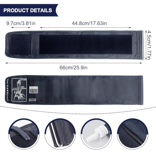 GXGM Manga Tensiómetro 22-52 cm, Compatible con Tensiómetros Automáticos y Digitales, Reemplazo para Monitoreo de Presión Arterial en Casa - imagen 2