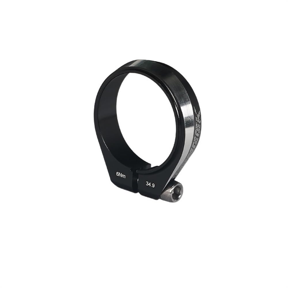 Xgsuzne Black-34.9 Cycling Seat Clamps Bike Seat Post Clamp 31.8 34.9Mm Mountain Aluminum Alloy Ultralight Mountain Bicycle Seatpost Clamps Cycling Parts Seat Post Clamp(Black-34.9)