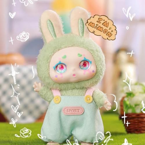 Image of CALEMBOU Vinyl Plush Blind Box, Kimmon Mimon Series Plush Keychain Stuffed Blind Box, Kawaii 1 of 6 Possible Mystery Collectible Toys Cute Soft Animals Charm Birthday Gifts