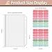 LXWHYP 16 Pcs A5 Binder Envelope Pouches, A5 Zippered Binder Inserts for 6-Ring Budget Cash Envelope System, Clear envelopes for Money Saving and Budgeting, with 42 Sticky Binder Labels