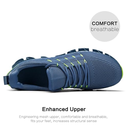 Image of Mens Slip On Walking Shoes Blade Non Slip Tennis Running Shoes Lightweight Workout Breathable Mesh Fashion Sneakers