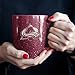 Rico Industries NHL Hockey Colorado Avalanche Maroon Personalized 16 oz Team Color Laser Engraved Speckled Ceramic Coffee Mug