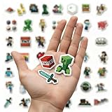 VIBEBOOSTER 150 Pcs Stickers, Large Waterproof Pixel Stickers for Birthday Party Favors, Goodie Bag Fillers & Water Bottle Decor