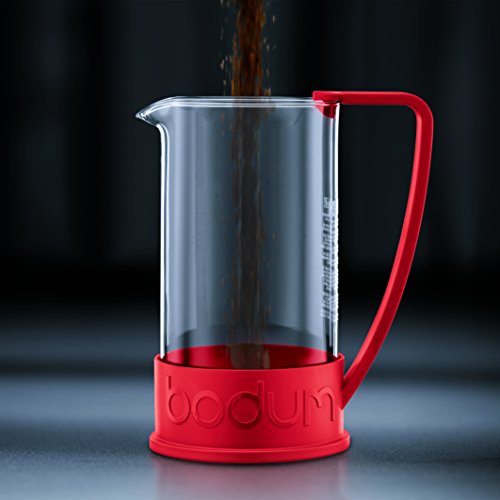 Bodum 1-Liter 8-Cup Coffee Make Brazil French Press, 34 Oz, Red #TOP1