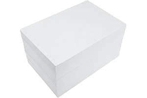 DAJAVE 50 Pack White Thick Foam Sheets for Endless Creative Possibilities