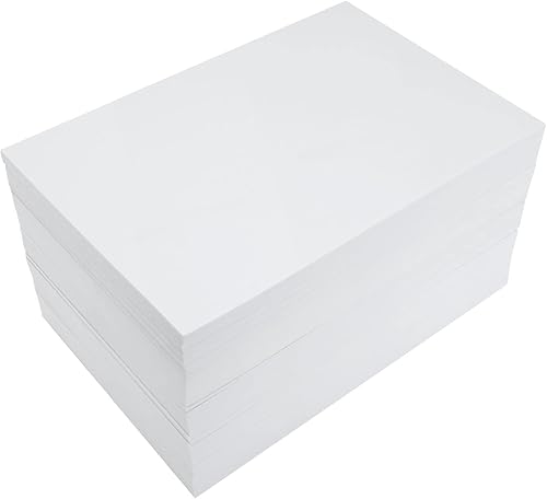 DAJAVE Paquete de 50 hojas de espuma EVA blanca, 0.118 pulgadas de grosor, 8 x 12 pulgadas, hojas de espuma para cosplay, disfraces, proyectos de