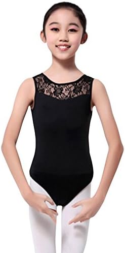 Gsha Girls Sleeveless Lace Ballet Dancewear Leotard Gymnastics Tops Costumes