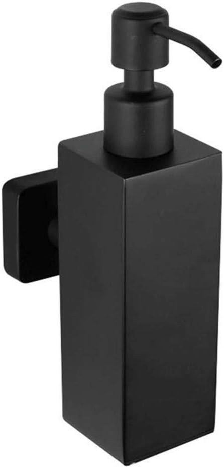 WOMAO Soap Dispenser Black Matte, Bathroom Shampoo and Conditioner Dispenser for Hotel Restaurant SUS 304 Stainless Steel Washing Up Liquid Dispenser Wall Mounted