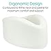 Vive Cervical Collar Neck Brace for Neck Pain and Support for Women & Men - Soft Foam Brace for Pain Relief - Comfortable Corrector Wrap for Posture, Sleeping, Radiculopathy, & Spine (White, 4 inch)