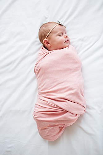 Image of Copper Pearl Swaddle Blankets for Newborns | Soft Stretchy Receiving Blankets for Boys and Girls | Large 46 x 46 Inch Baby Blankets | Lightweight and Breathable Swaddles | Darling