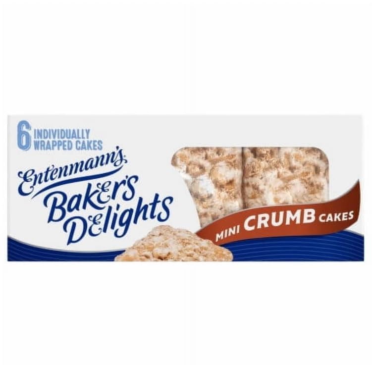 Entenmanns Bakers Delights Mini Crumb Cakes 6 pc / 2.04 oz