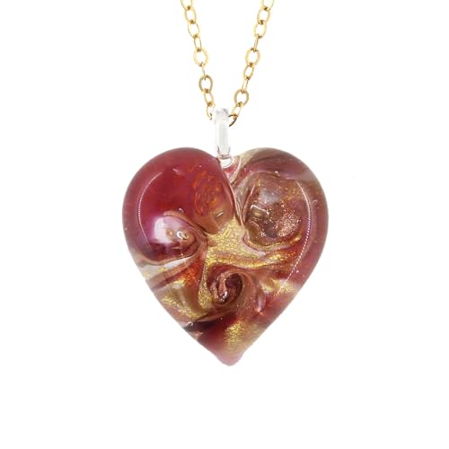 Sautoir coeur en verre de Murano pour sublimer vos tenues de soirée