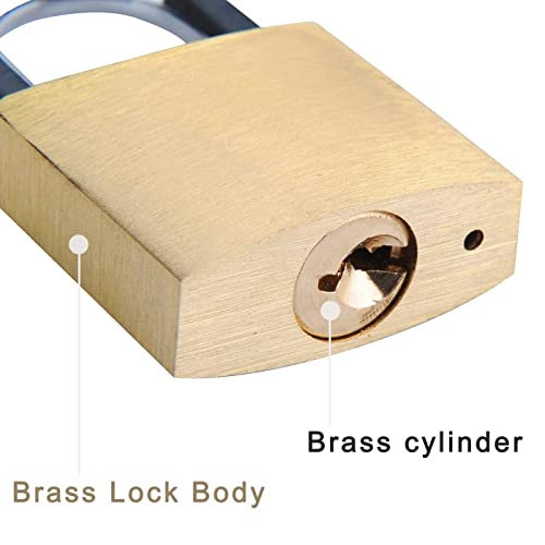 Sepox 1-9/16 Inch Keyed Padlocks With Key Same 2Pack 40Mm Brass Keyed Alike Padlock #TOP3