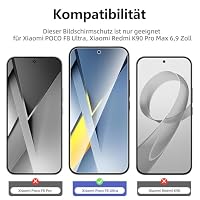NEW'C Schutzfolie für Xiaomi POCO F8 Ultra/Redmi K90 Pro Max für Panzerglas – Ansicht 2