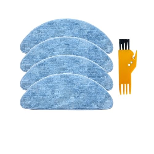 JIOYUNG eufeifeiegds for 660 880 Platinum Hepa Filter Mop Cloth Main Side Brush Strainer Vacuum Cleaner Accessories Replacement Spare wefeiegds(4 mops)